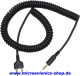 Zweitfunk-Kabel mit Doppelklinke (Spiralkabel)